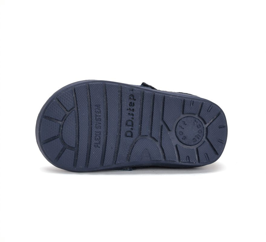 D.D.Step cizme baieti imblanite 20-25 Royal Blue cu cosmonaut