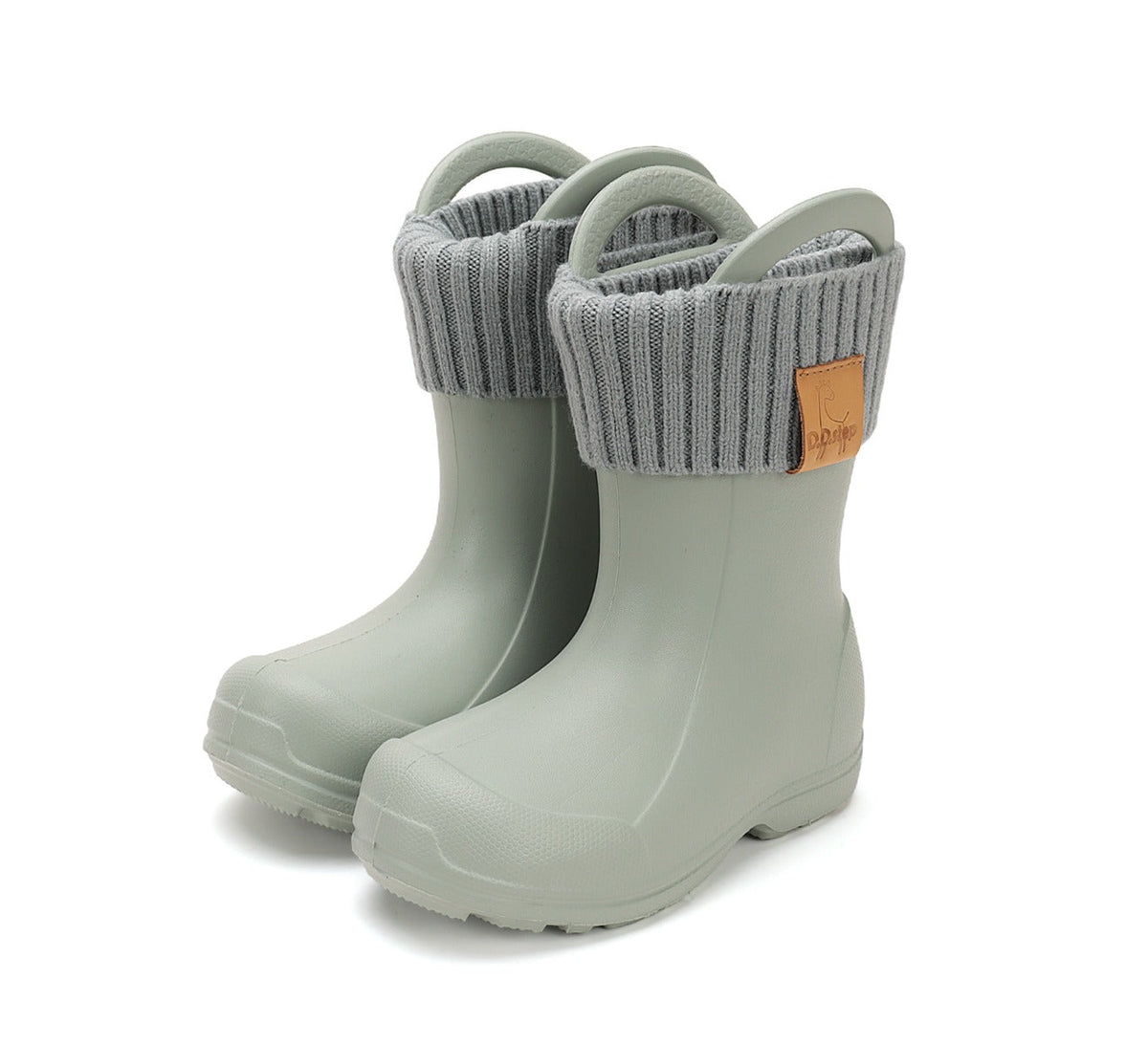 D.D.Step cizme de cauciuc baieti cu captuseala detasabila 20-31 Wayer Lily Green Fő kép
