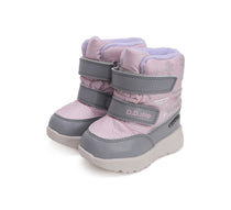 D.D.Step cizme fete Aqua-Tex imblanite 28-33 Metallic Pink cu fulgi ne zapada
