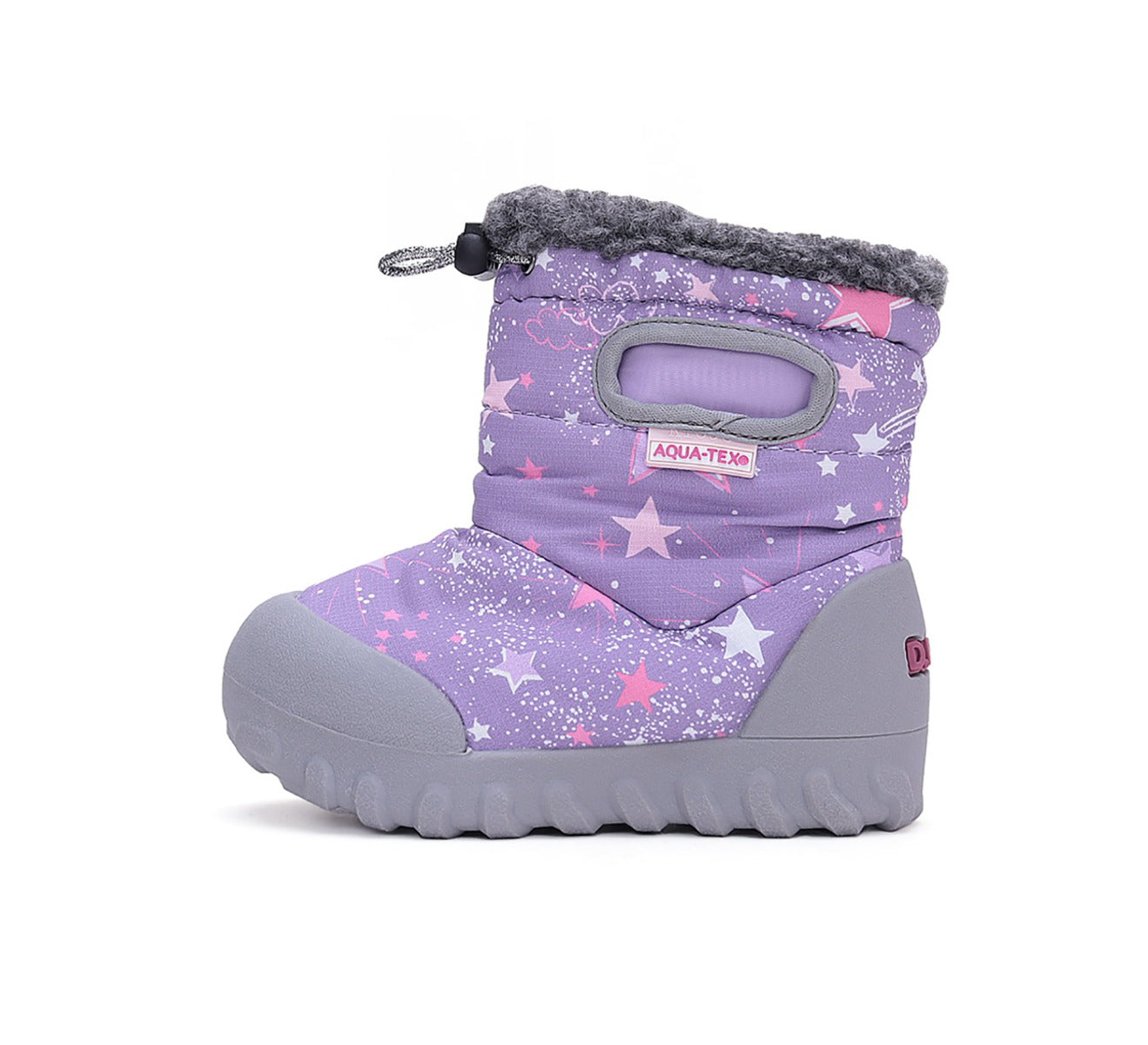 D.D.Step Aqua-Tex bélelt lány csizma 28-33 mályva csillagokkal Másodlagos kép