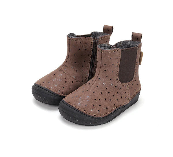 D.D.Step cizme fete imblanite 26-31 Chocolate cu buline Fő kép