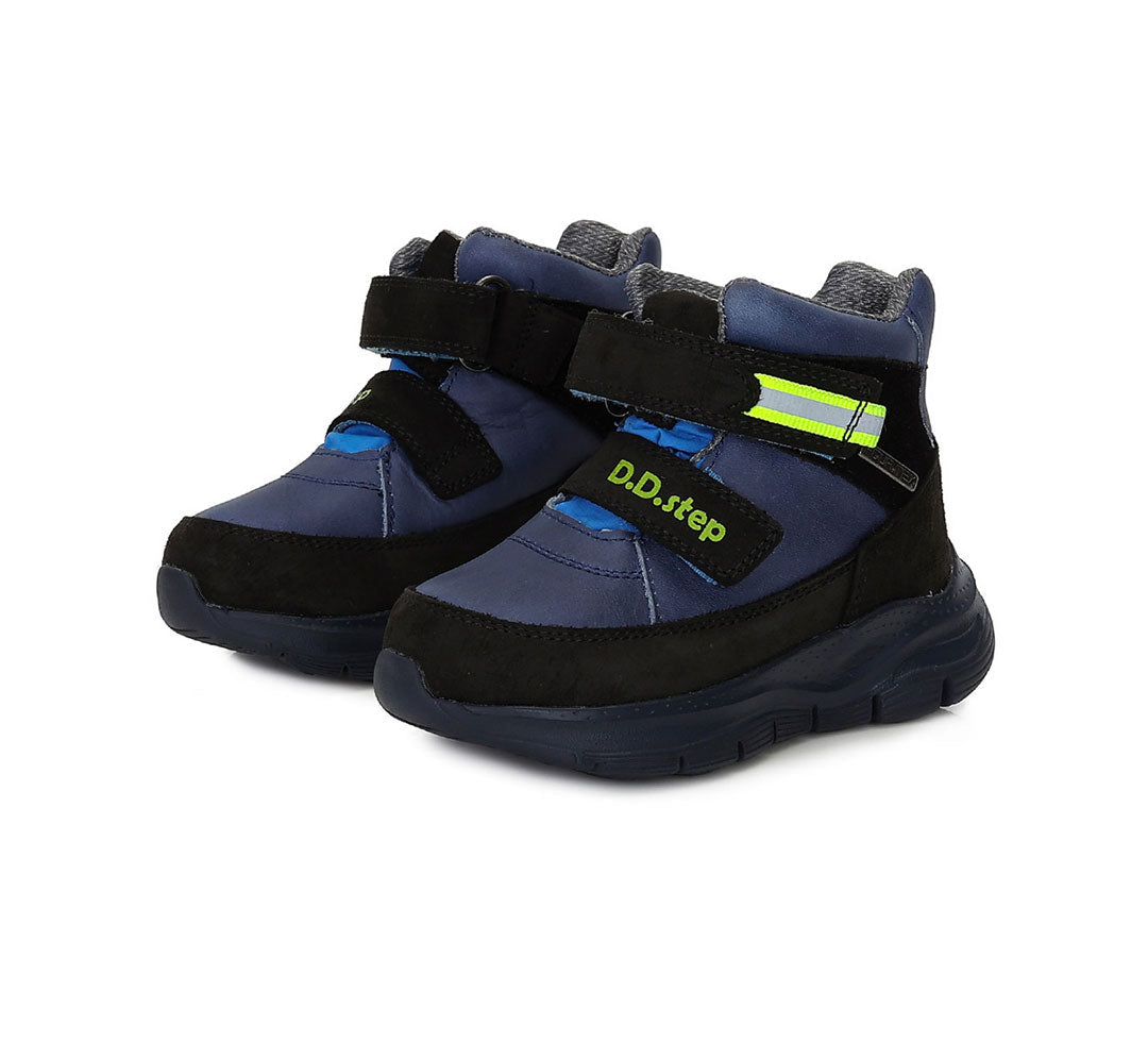 D.D.Step fiú csizma Aqua-Tex 30-35 Royal Blue neonzölddel Másodlagos kép