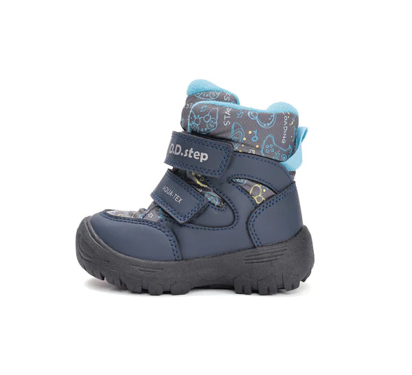D.D.Step fiú csizma Aqua-Tex bélelt 22-27 Calypso sky Másodlagos kép