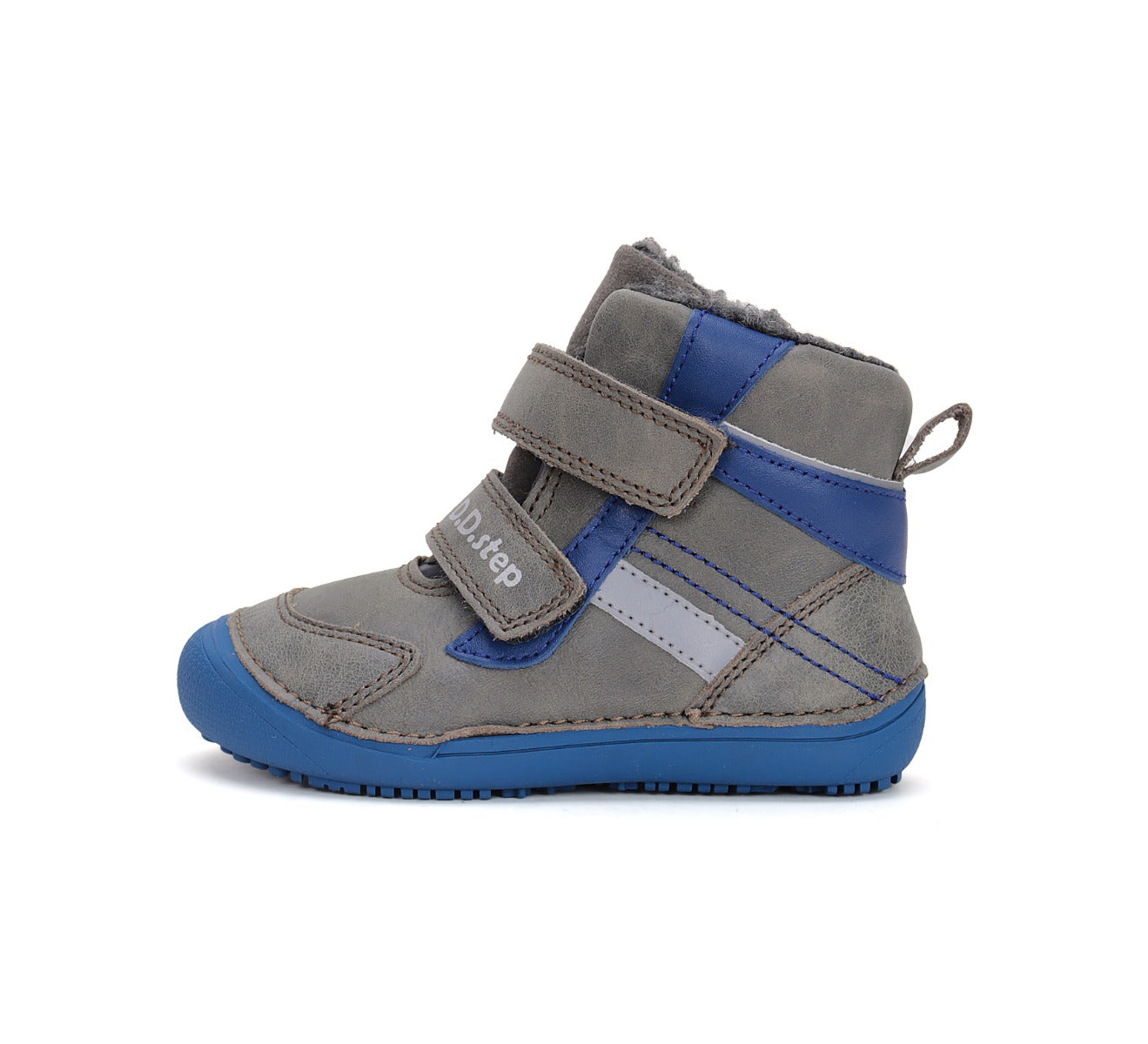 D.D.Step fiú Barefoot bélelt cipő 25-30 Sötétszürke kékkel Másodlagos kép