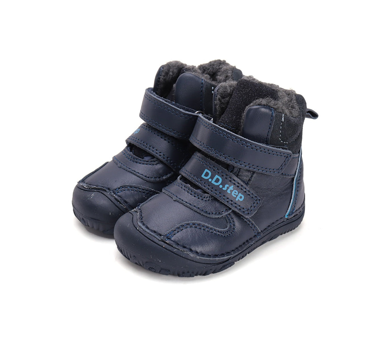 D.D.Step ghete baieti Barefoot imblanite 20-25 Royal Blue Fő kép