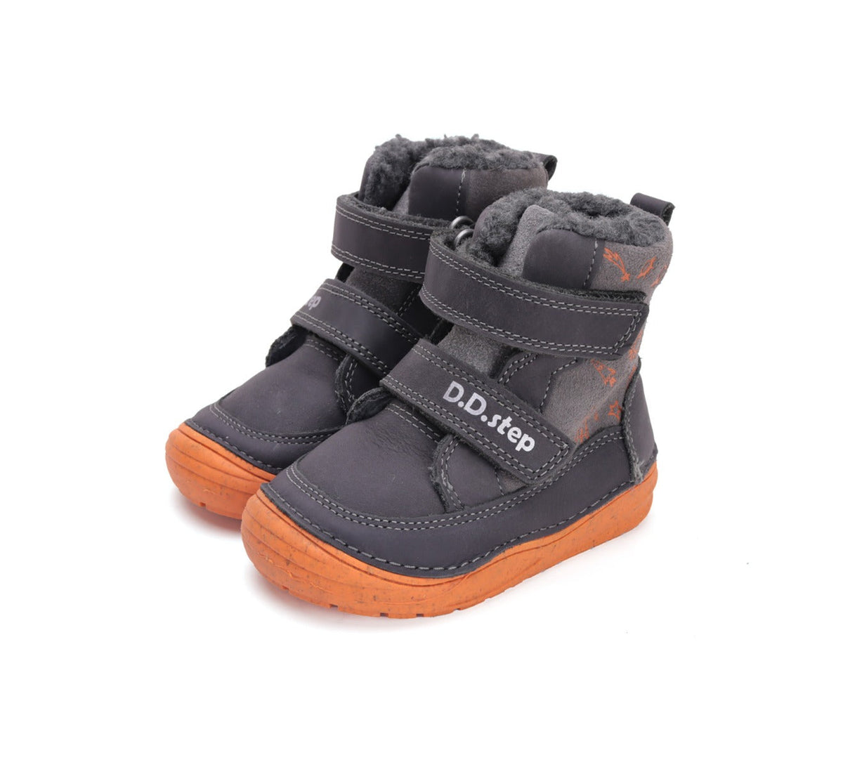 D.D.Step ghete baieti imblanite 20-25 Dark Grey cu navete Fő kép