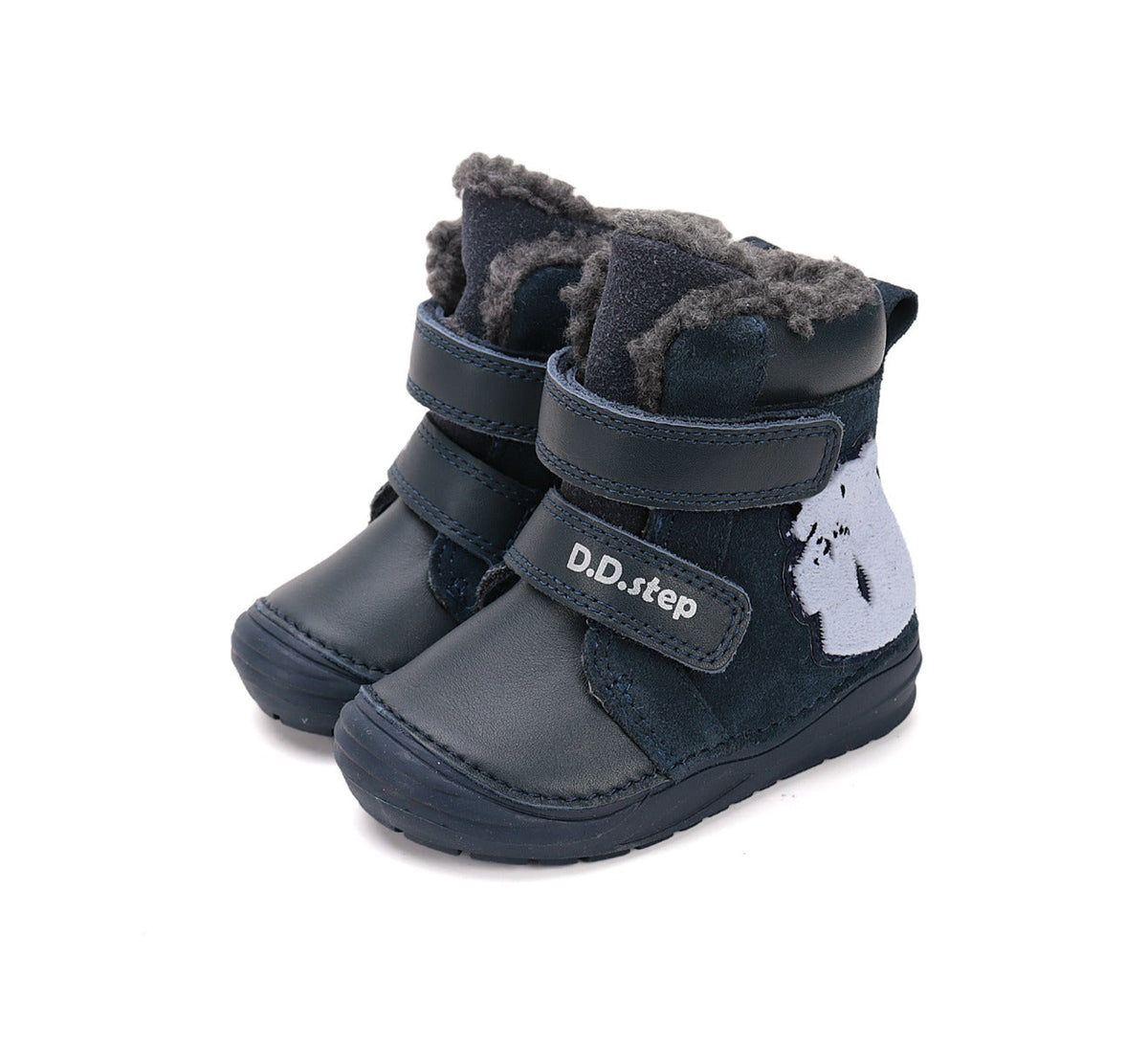 D.D.Step ghete baieti imblanite 20-25 Royal Blue cu urs polar Fő kép