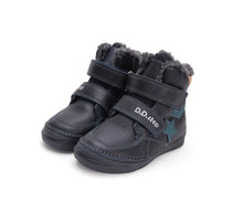 D.D.Step ghete baieti imblanite 31-36, Royal Blue cu stea petrol