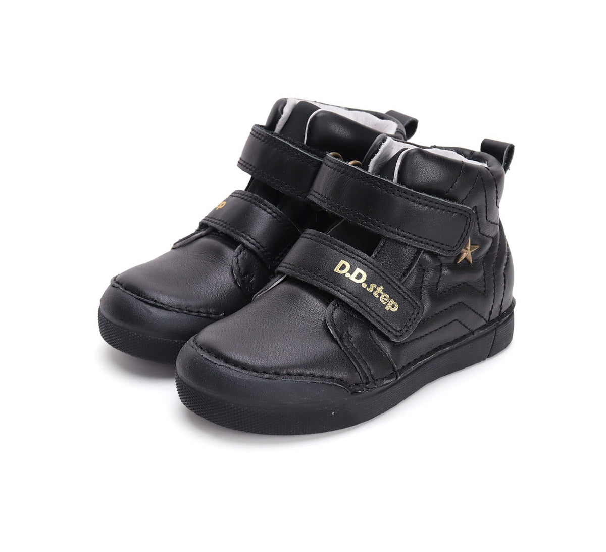D.D.Step ghete fete 25-30 Black cu stea