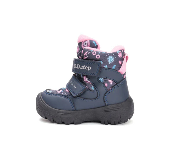 D.D.Step Aqua-Tex bélelt lány bakancs 22-27 Daisy Pink Másodlagos kép