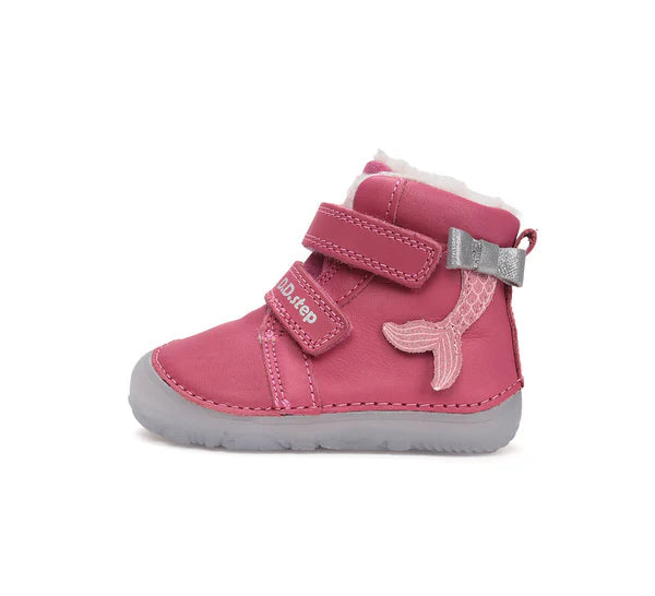 D.D.Step lány csizma Barefoot bélelt, fluoreszkáló talpú 20-25 Dark Pink Szirén Másodlagos kép