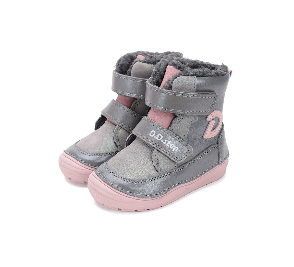 D.D.Step ghete fete imblanite 20-25 Dark Grey cu D Fő kép