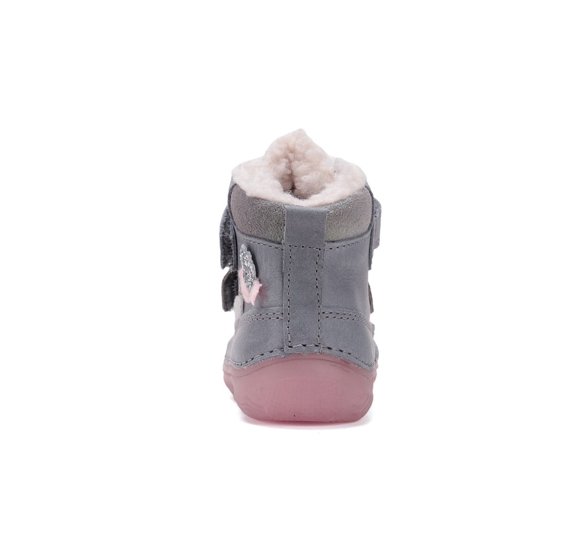 D.D.Step ghete fete imblanite cu talpa fluorescenta 26-31 Grey cu pasarele