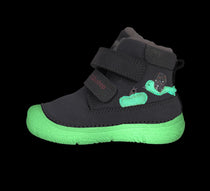 D.D.Step ghete fete imblanite cu talpa fluorescenta 26-31 Grey cu pasarele