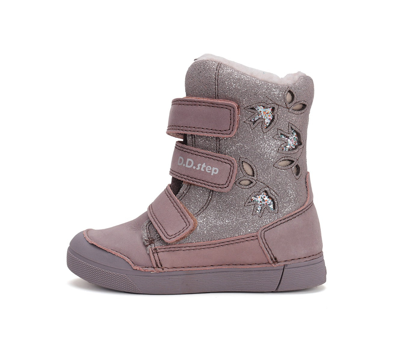 D.D.Step bundás bakancs lányoknak 25-30 Baby Pink madár mintával Másodlagos kép
