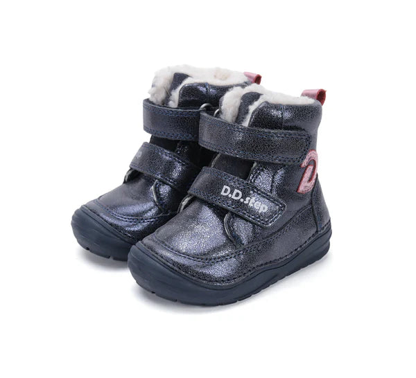 D.D.Step ghete fete imblanite 26-31 Royal Blue cu D Fő kép