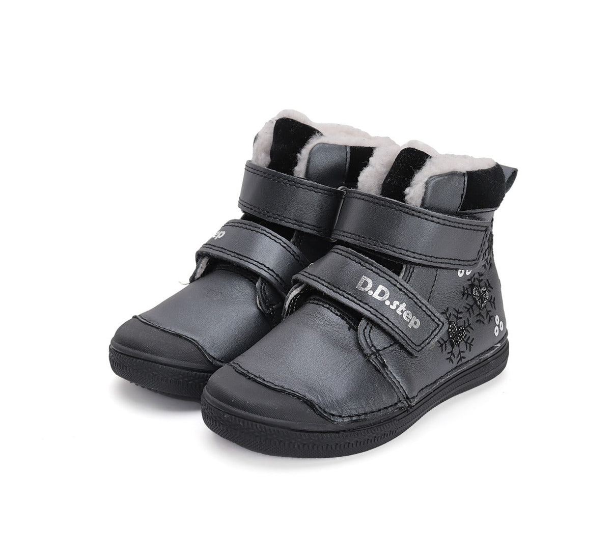 D.D.Step ghete fete imblanite 31-36, Black cu fulgi de zapada Fő kép
