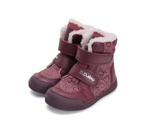 D.D.Step ghete fete imblanite 31-36 Raspberry cu inimioare