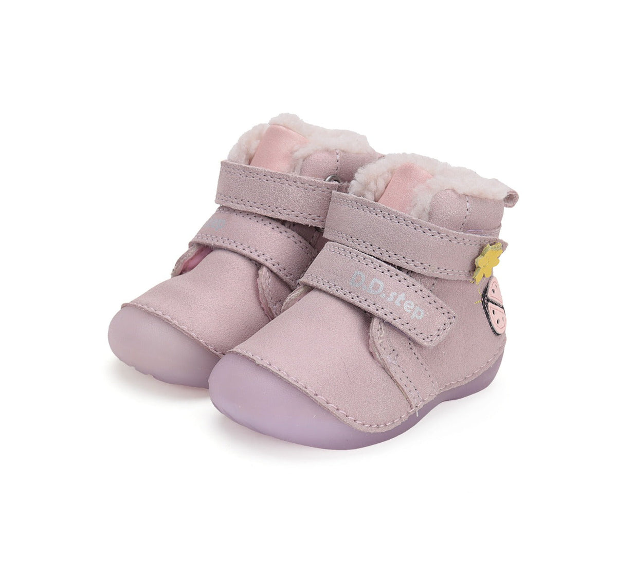 D.D.Step ghete fete Primii pasi imblanite fluorescente 19-24 Mauve cu buburuza Fő kép