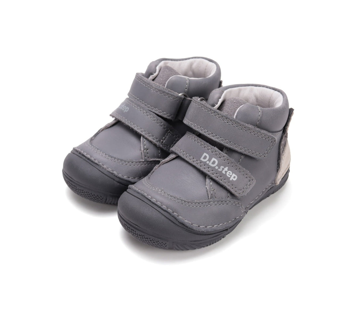 D.D.Step pantofi baieti 20-25 Dark Grey cu vulpe Fő kép