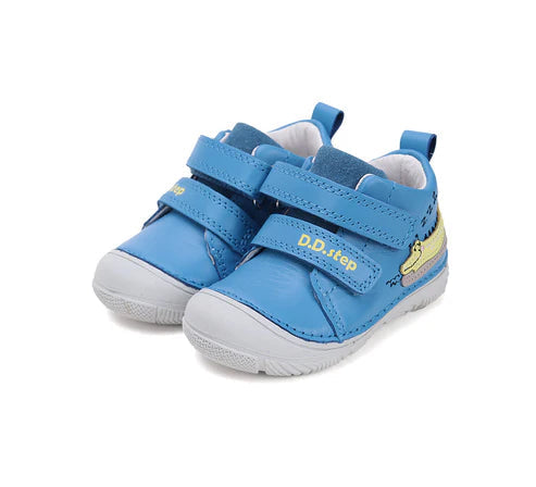 D.D.Step pantofi baieti 20-25 Sky Blue cu crocodil Fő kép