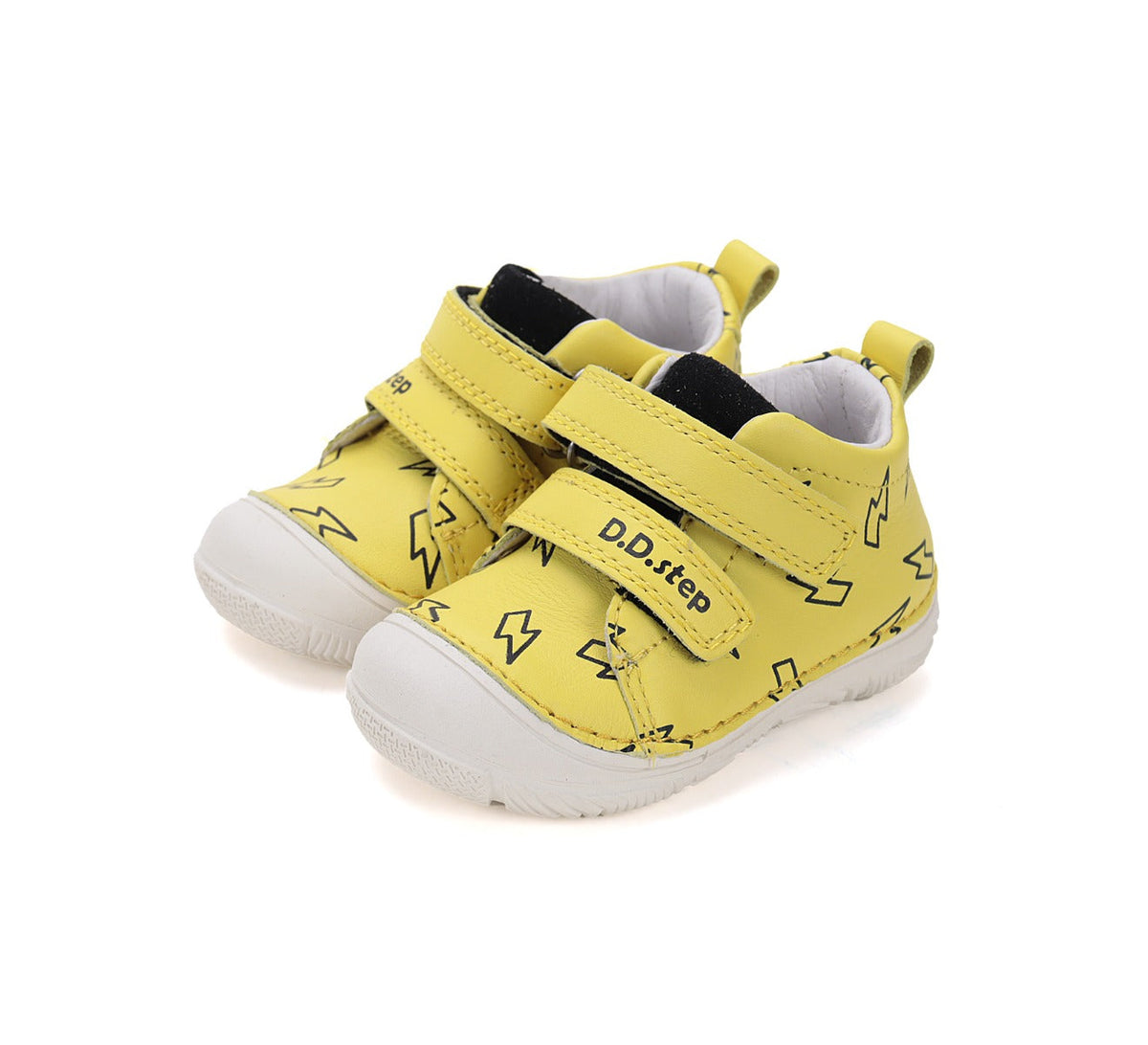 D.D.Step pantofi baieti 20-25 Yellow cu fulger Fő kép