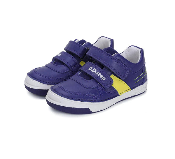 D.D.Step pantofi baieti 25-30, Bermuda Blue cu dunga Fő kép