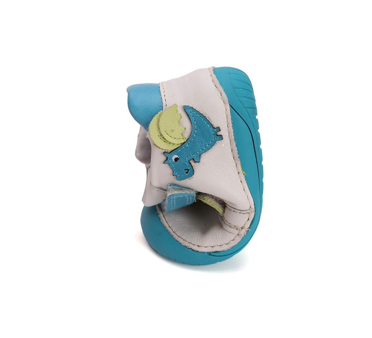 D.D.Step fiú Barefoot cipő 20-25 fehér dinoszauruszos