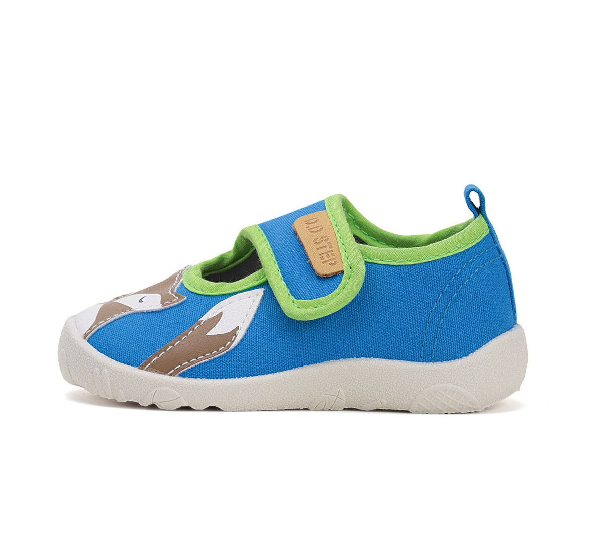 D.D.Step pantofi baieti Barefoot de interior 20-25 Bermuda Blue cu vulpe