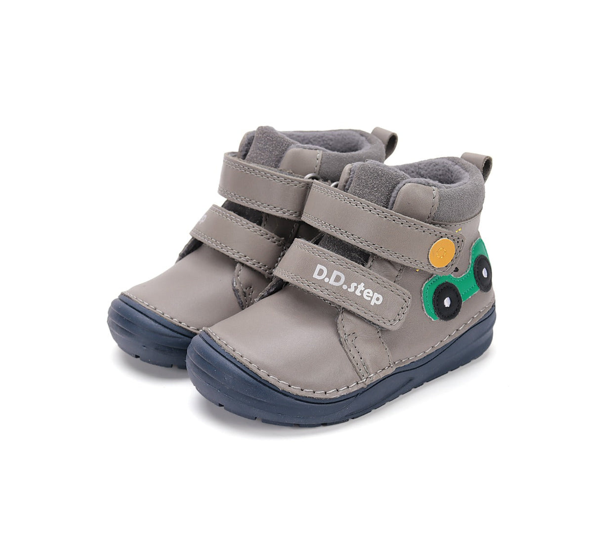 D.D.Step pantofi baieti captusiti 20-25 Dark Grey cu masinuta Fő kép
