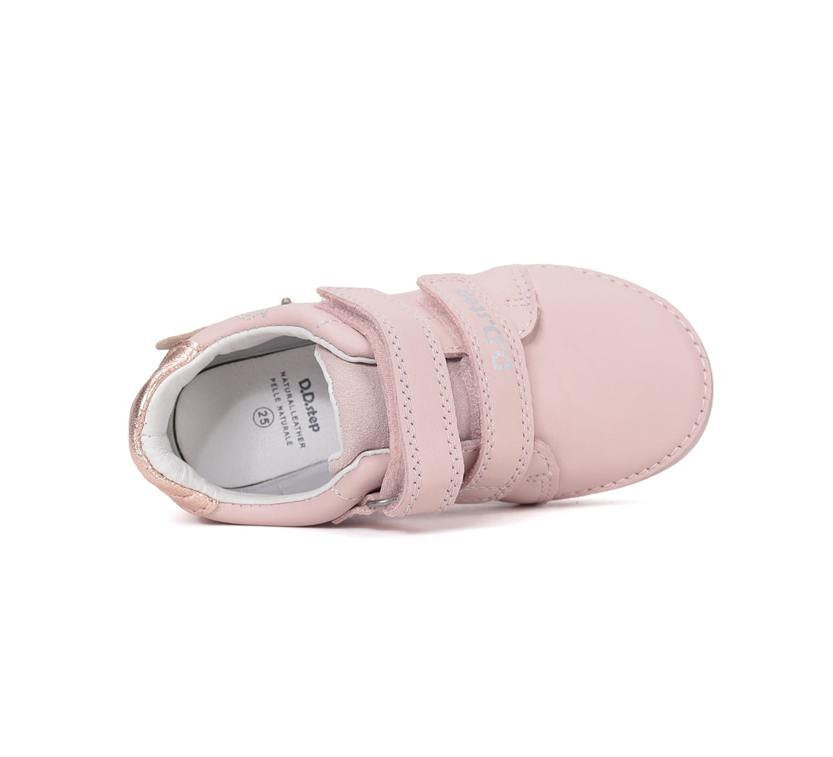 D.D.Step LED-es lánycipő 25-30 Baby Pink unikornissal