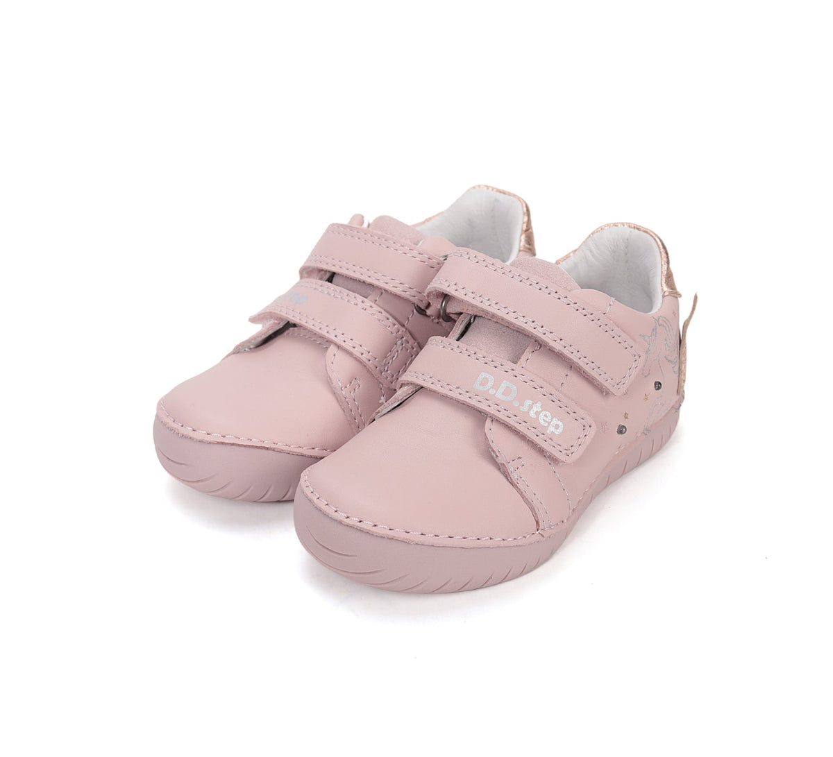 D.D.Step LED-es lánycipő 25-30 Baby Pink unikornissal Fő kép