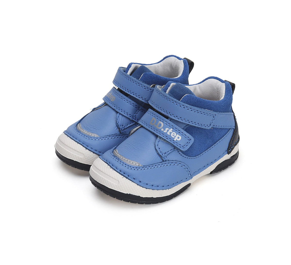 D.D.Step pantofi baieti cu scai 19-24, Sky Blue cu albastru Fő kép