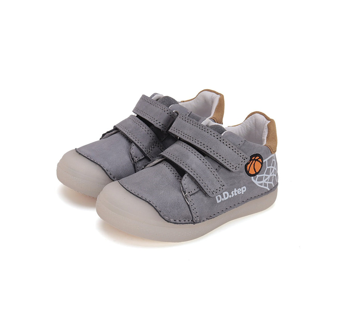 D.D.Step pantofi baieti cu scai 25-30 Dark grey cu minge baschet Fő kép