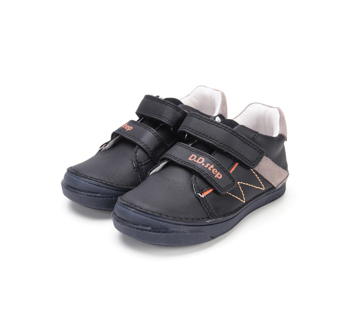D.D.Step pantofi baieti cu scai 31-36 Black cu maro Fő kép