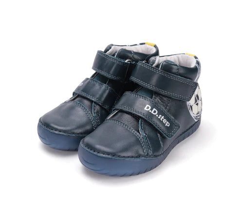 D.D.Step pantofi baieti cu talpa fluorescenta 25-30 Royal Blue cu minge Fő kép