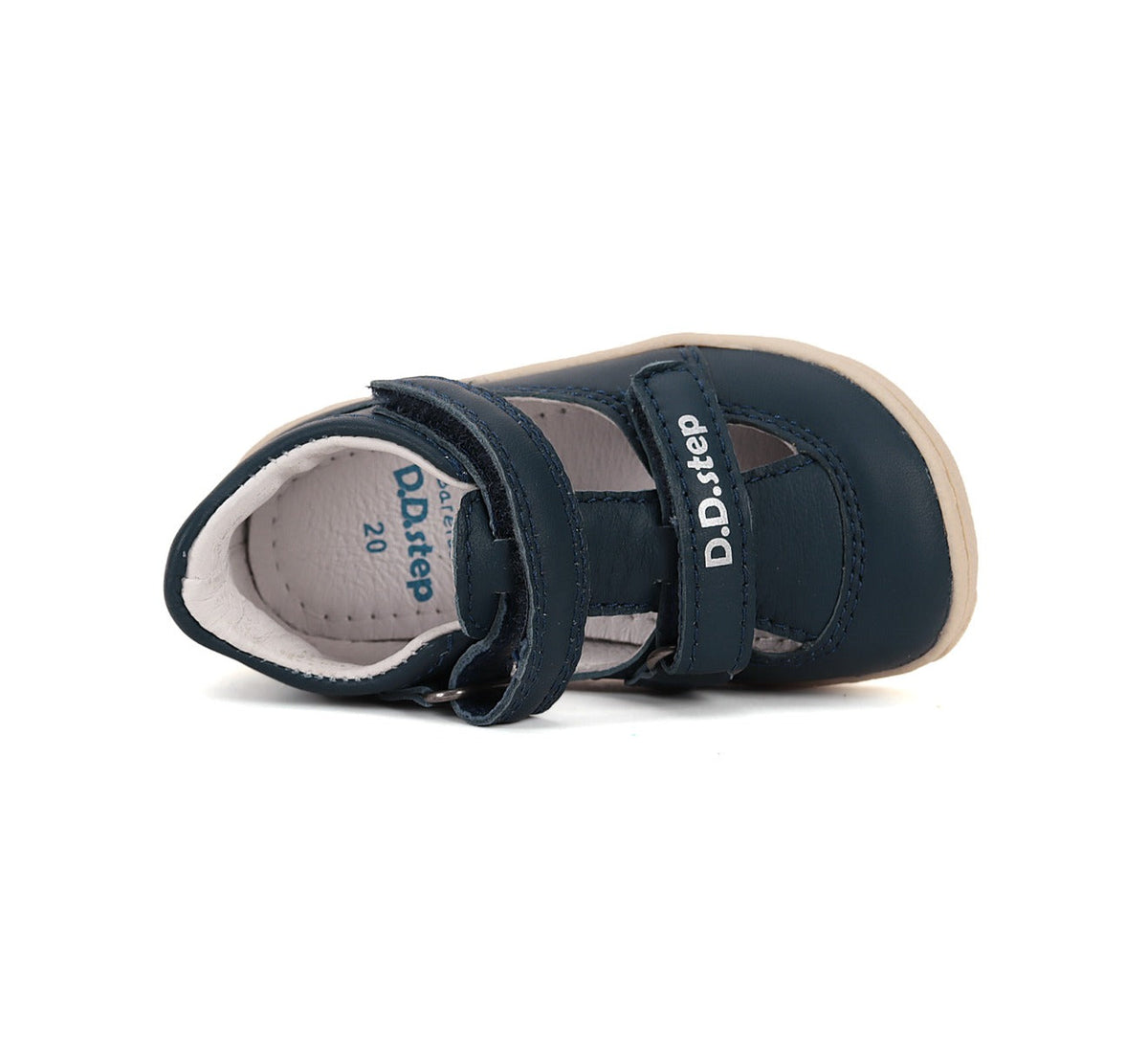 D.D.Step pantofi baieti decupati Barefoot 20-25 Bermuda Blue