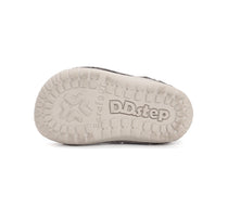 D.D.Step fiú cipő kivágott Barefoot 20-25 Dove szürke tépőzárral