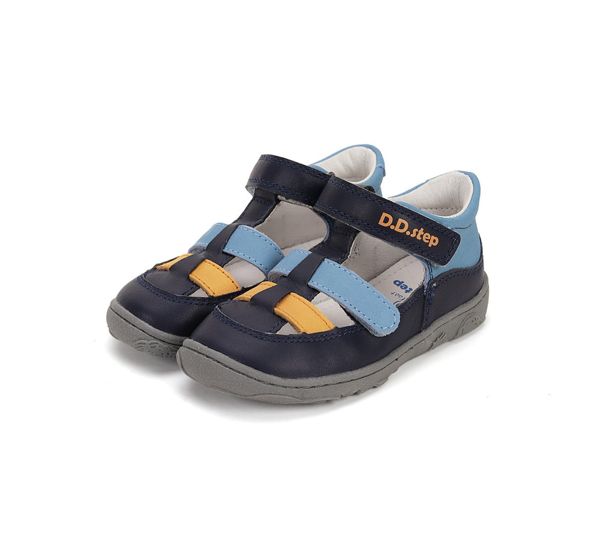 D.D.Step fiú kivágott Barefoot cipő 20-25 Égszínkék kékkel Fő kép