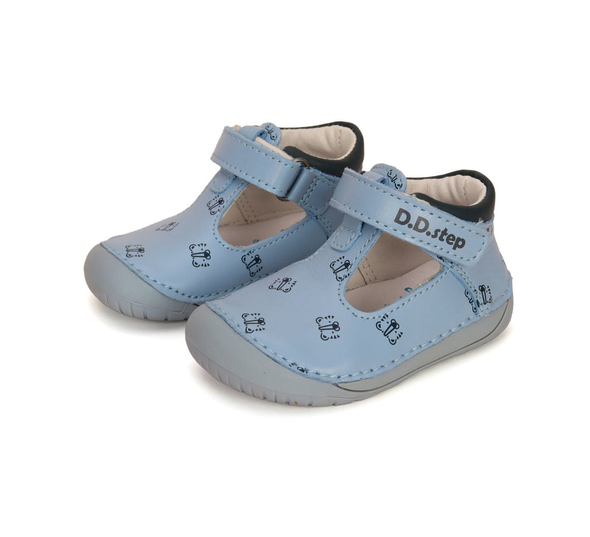 D.D.Step pantofi baieti decupati Barefoot 20-25, Sky Blue Fő kép