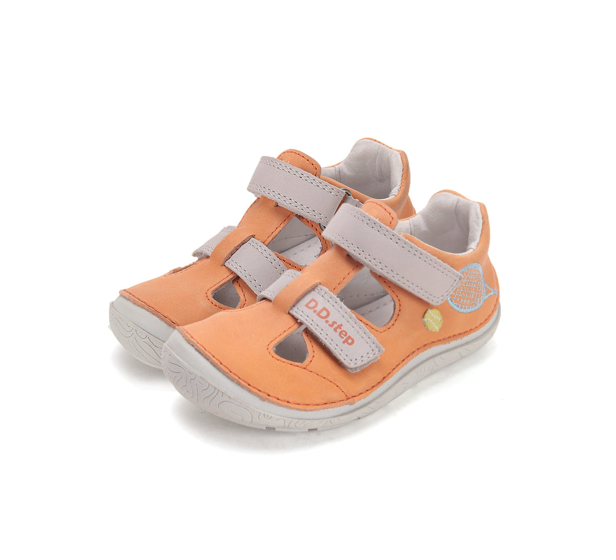D.D.Step fiú cipő kivágott Barefoot 22-33 narancssárga teniszcipő
