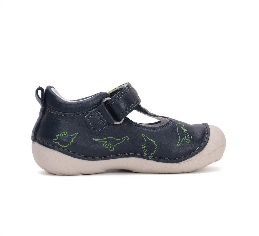 D.D.Step pantofi baieti deschisi 19-24 Royal Blue cu dino