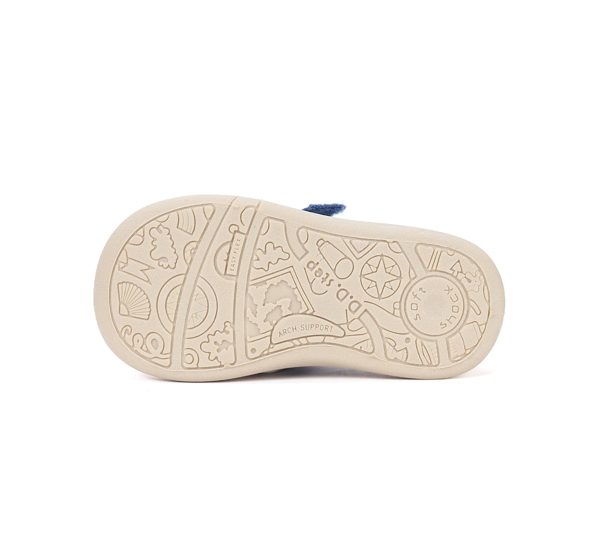 D.D.Step fiú vászon tornacipő 28-33 Aero Blue graffitivel