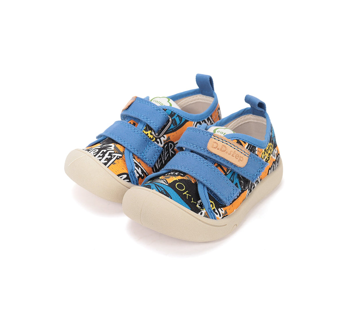 D.D.Step fiú vászon tornacipő 28-33 Aero Blue graffitivel Fő kép
