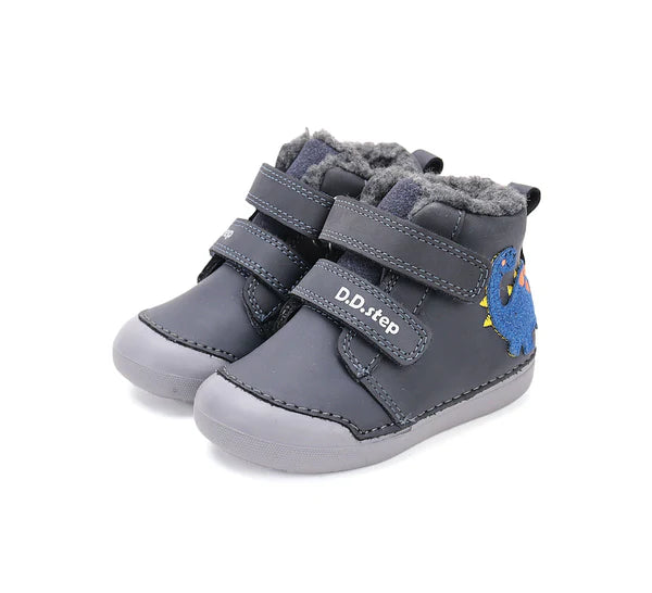 D.D.Step pantofi baieti imblaniti Primii Pasi 20-25 Royal Blue cu dino Fő kép