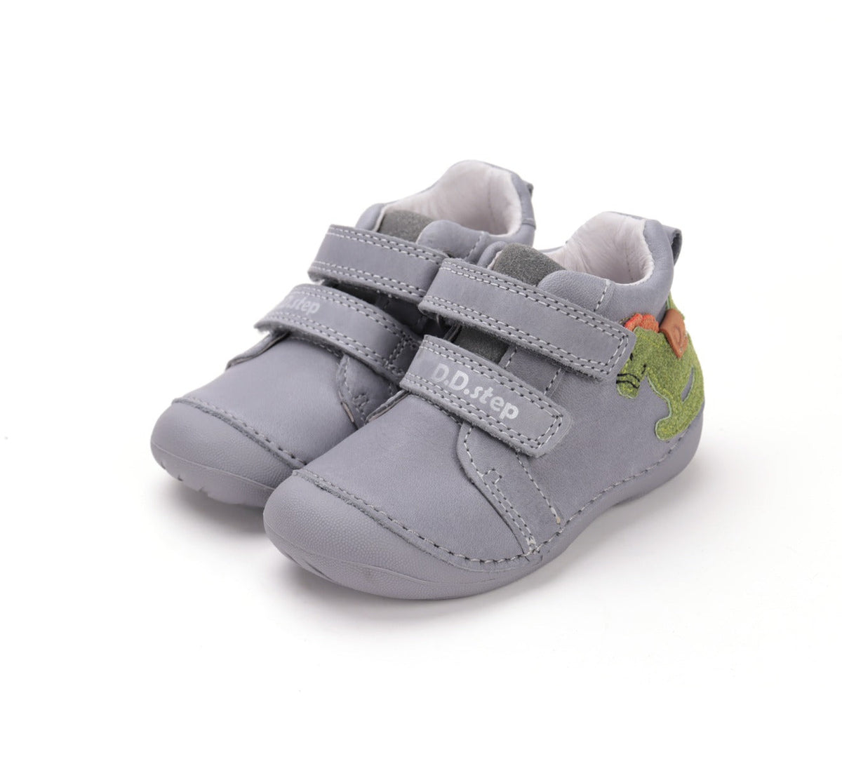 D.D.Step pantofi baieti Primii Pasi 19-24 Dark Grey cu calut Fő kép