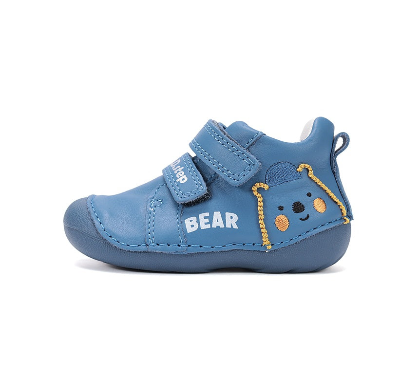 D.D.Step fiú cipő Első lépések 18-24 Royal Blue mackóval