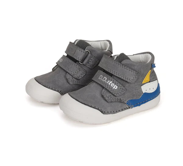 D.D.Step pantofi baieti Primii pasi 20-25 Grey cu vapor Fő kép