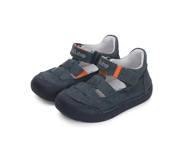 D.D.Step pantofi baieti Primii pasi decupati 20-25 Royal Blue Fő kép