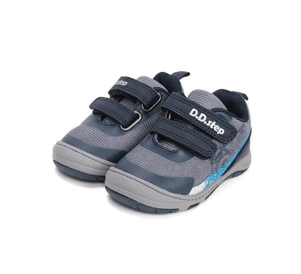 D.D.Step pantofi baieti sport 26-31 Dark Grey cu masina Fő kép
